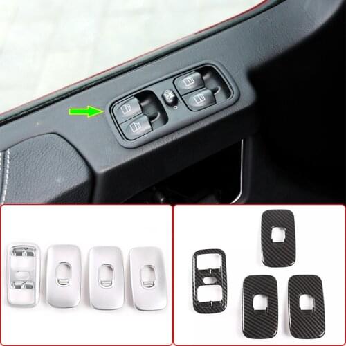 ST Car Door Window Lift Button Frame Trim,ABS Carbon Fiber,For Mercedes Benz G Class W463 G63 G500 2007-2010,Interior Accessory