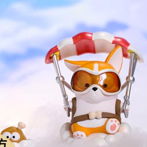 Original POPMART Corgi Island Adventure Series Blind Box Toy Figurine Determined Style Cute Anime Character Gift Free Shipping