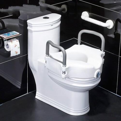 Elderly toilet booster elderly toilet handrail pregnant women toilet seat chair stool heightening washer bathroom tools