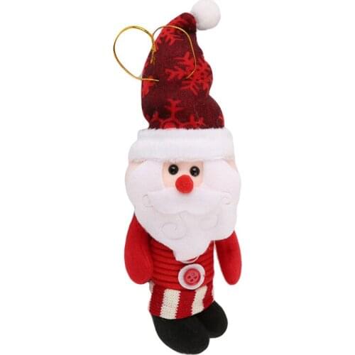 Christmas Doll Santa Claus/Snow Men/Deer Cute Plush Doll For Christmas Party Tree Accessories For Kids Best Gift