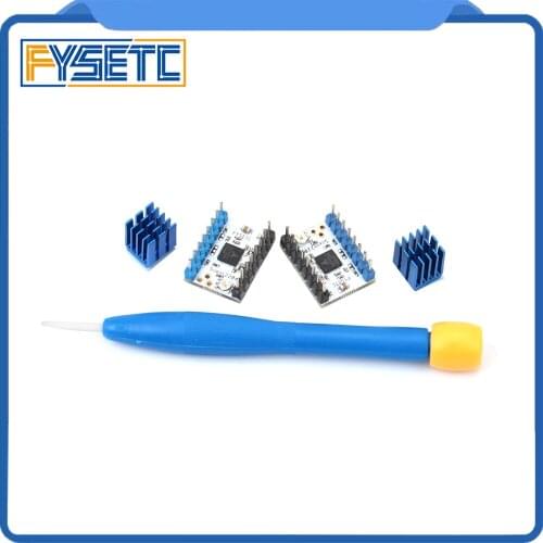 2pcs TMC2208 v1.2 Stepping Motor Mute Driver Stepstick Power Tube Built-in Driver Current 1.4A Peak Current 2A Replace TMC2100