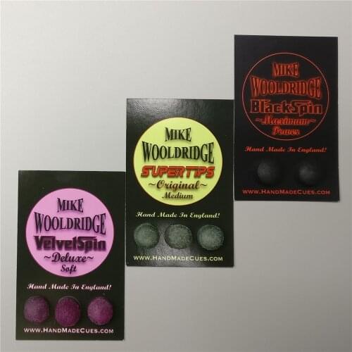 Snooker Tips 10mm Mike Wooldridge UK Hand Made Professional buffalo Leather Tip Snooker Cue Stick Tips Billiard Accessories