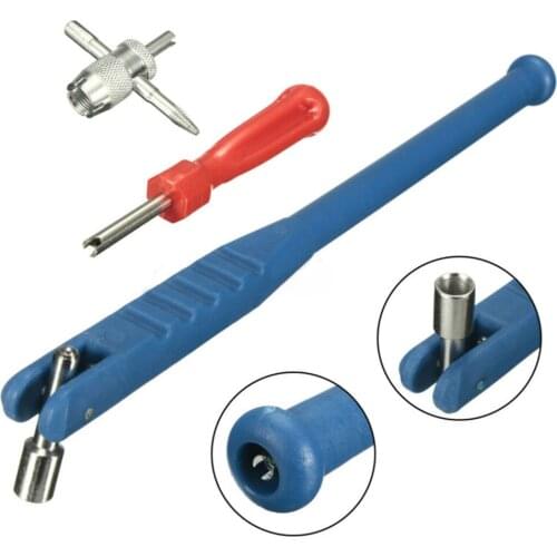 Stem Tire Valve Puller 3pcs set Car Core Remover Motorbike Repair Install Tool Truck
