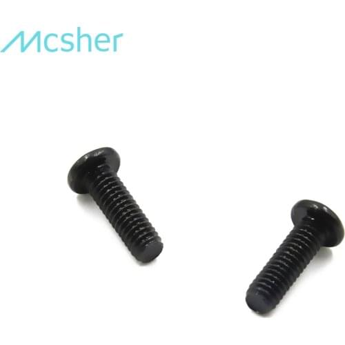50pcs M2.5 x 8mm Laptop Notebook Screw Phillips Flat Wafer Head Black Zinc