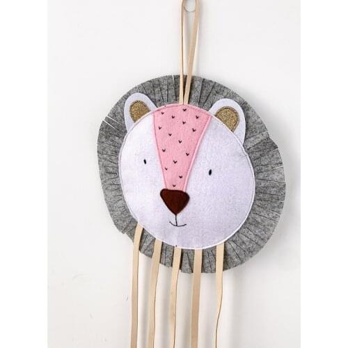 W3JE Lion Hair Bow Holder Clip Hanger Headband Storage Organizer Wall Hanging Decor
