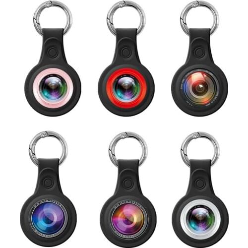 For Apple Airtags Protective Cover Silione Case For Apple Air Tag Locator Tracker Anti-lost Device Keychain Protect Sleeve Funda