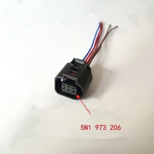 1/5/10pcs/lot 6 Pin/Way Throttle Connector Plug Wire Cable For VW Passat Tiguan Magotan Jetta Bora Golf Audi A3 Q3 A4L Q5