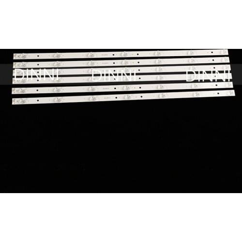 10Pieces/lot All-new 7 lamp 3V 59CM high brightness LCD LED universal light strip aluminum substrate concave mirror