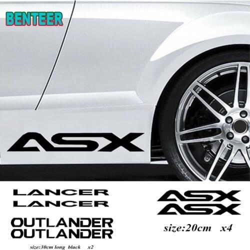2pcs Car body sticker For Mitsubishi Lancer Outlander ASX Car Accessories