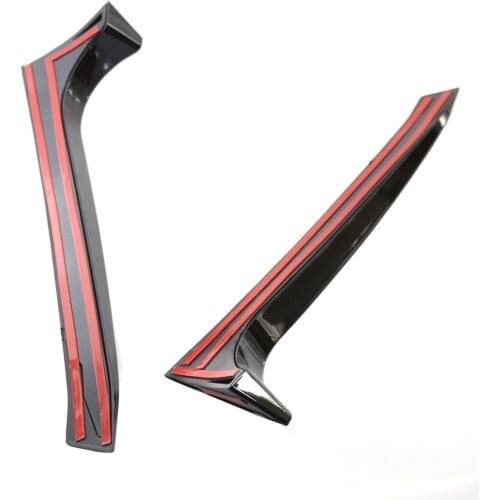 2Pcs Rear Window Side Spoiler Wing Car-Styling Trim Cover for VW Golf 6 GTI
