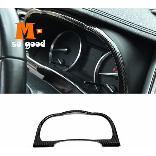 ABS Carbon for Toyota Highlander Kluger 2014-16 17 18 2019 Front Dashboard Frame Panel Cover Trim Car Styling Accessories 1pcs