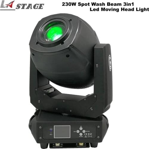 Free Shipping 230w LED Moving Head Beam Spot Wash 3in1 DJ Stage Light For Concert Show