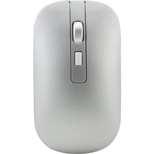 Bluetooth5.0/2.4G Rechargeable Silent Dual Mode Computer Mouse Aluminum Alloy Optical For Laptop Notebook