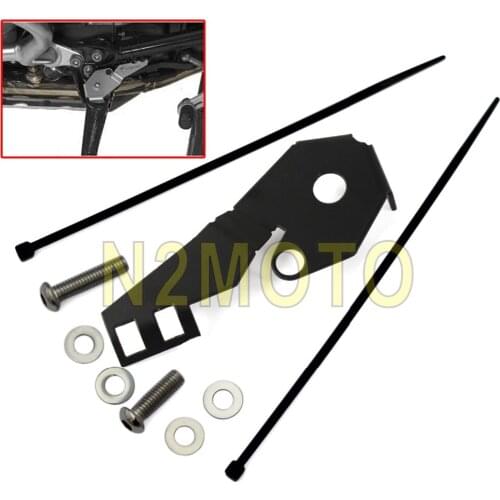 Black Motorcycle Sidestand Guard Side Stand Switch Protector Cover For BMW R1200GS LC ADV 2014-2016 Steel Motor Switch Cover