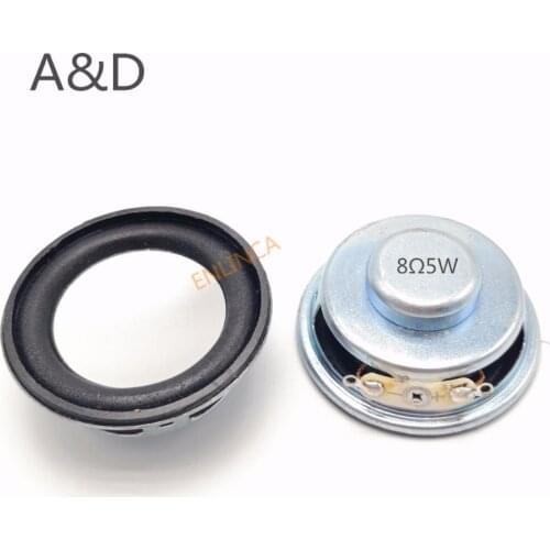 2pcs Acoustic Loudspeaker 8 Ohm 5W 8R 50MM 5CM Speaker Internal Magnetic 13 Core 18MM Magnetic 18MM