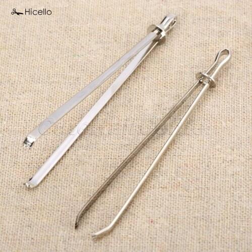 Hicello 2PCS Elastic Clip Sewing Tool Stainless Steel Clip Elastic Band Sewing Craftwork Hand Stitching Repair Tools artesanato