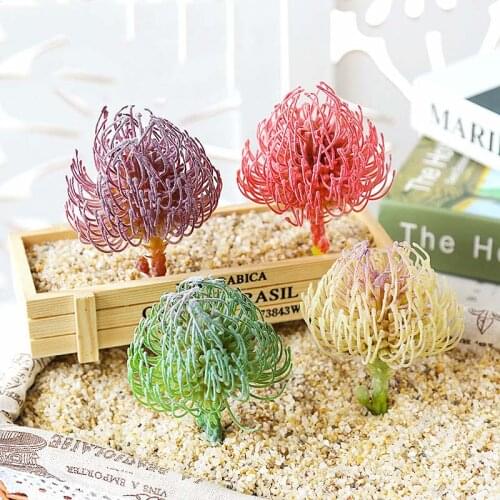 Flocking Jade Butterfly Flower Green Flocking Artificial Succulents Plants Home Garden Decoration Arrangement Accessories