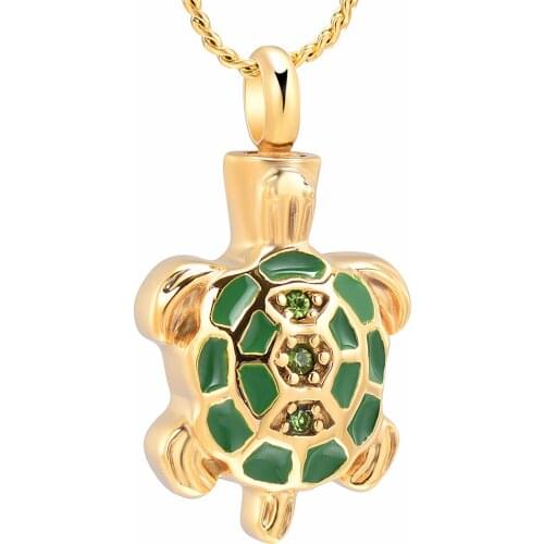 Cremation Jewelry for Ashes Turtle Cremation Urn Pendant Necklace for Ashes Keepsake Holder Memorial Jewelry
