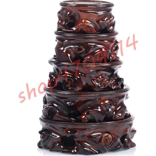 Natural Marasmus Wood, Solid Wood Round Base, Exquisite Crafts, Decoration Display Frame/Pendulum Frame