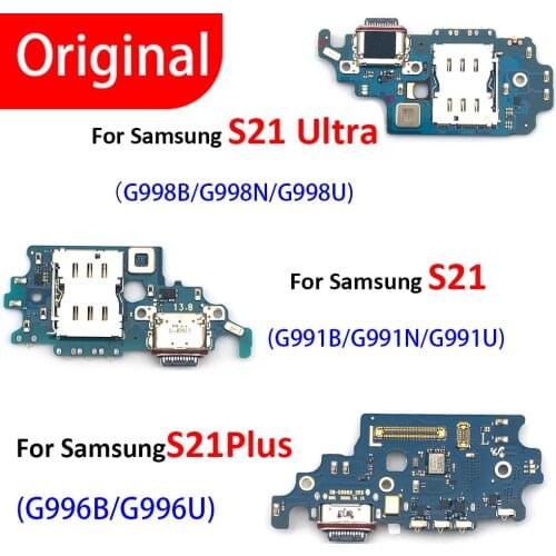 Original USB Port Charger Dock Connector Charging Board For Samsung S21 Plus Ultra G991U G991B G991N G996B G998U G998B G998N