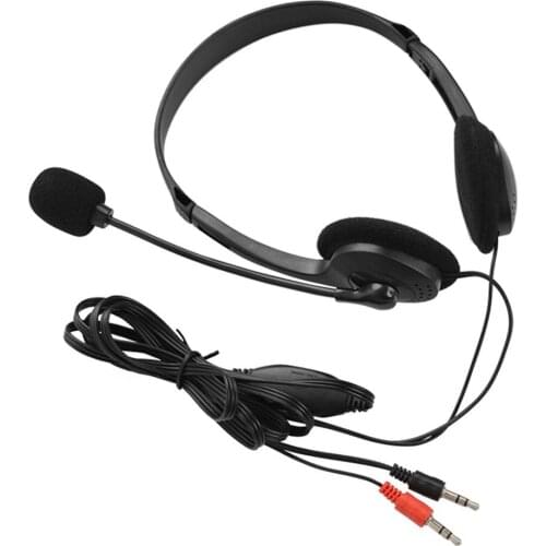 Wired Headphones Music Earphone Noise Cancelling Earpounds Portable Headset With microphone For PC Computer