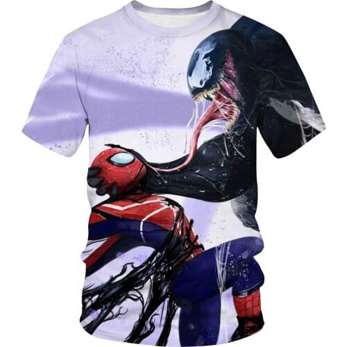 Recommended goods 2020 New Venom 3D Printed T-shirts Men Casual Shirt Short Sleeve Fitness T Shirt Male S-5XL Tops