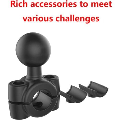 Rail Mount 1 Inch Ball Car Headrest Motorcycle Scooter Rearview Mirror Stem Bar Mount For Gar Min Gopro For Ram Mounts