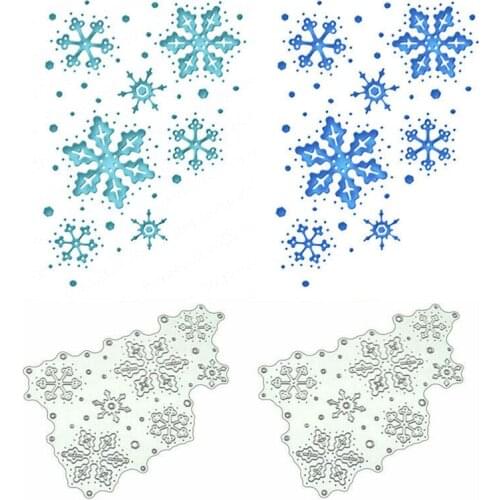 Christmas Snowflake Metal Cutting Dies Stencil DIY Scrapbooking Album Stamp Paper Card Embossing Craft Decor