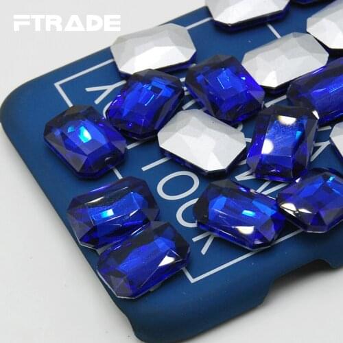Promotions!Sapphire/Blue Color Rectangle Octagon Shape Pointback Glass Crystal 6x8mm 8x10mm 10x14mm 13x18mm 18x25mm 18x27mm