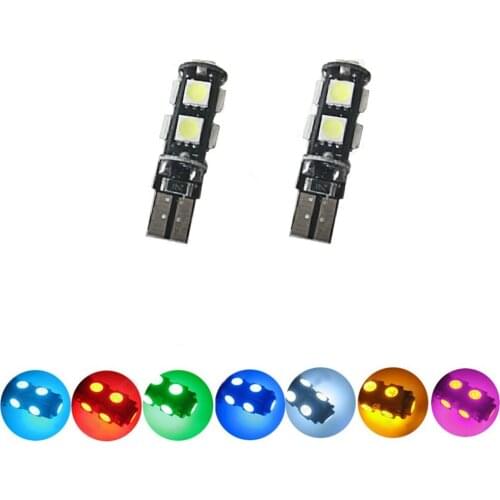 T10 5050 9 LED CANBUS Car Instrument Lights 9 SMD Auto Clearance Bulb License Plate Lights ( Package of 5 )