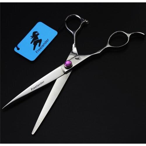 7.0 inch High Quality Professional Pet Scissors Left Handed Cutting Scissors Cat Dog Grooming Shears Left Hand Straight Scissors