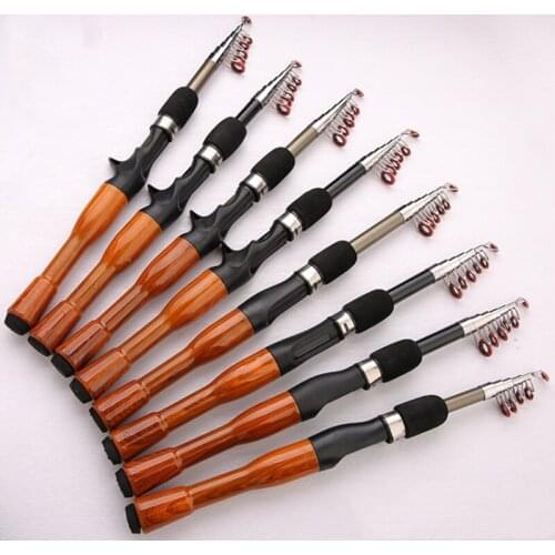 1.3M 1.6M 1.8M FRP casting rotating fishing rod mini super light hard telescopic portable travel fishing rod fishing gear