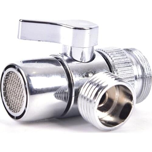 3-way Switch Faucet Adapter Kitchen Sink Splitter Diverter Valve Water Tap Connector For Toilet Bidet Shower Brass