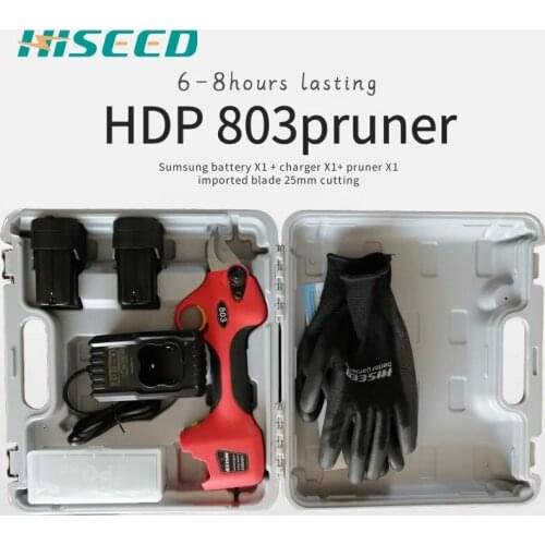 25MM cordless lithium battery electric pruning shears / working hours 8 hours/ easy to carry and fast to cut tree pruner