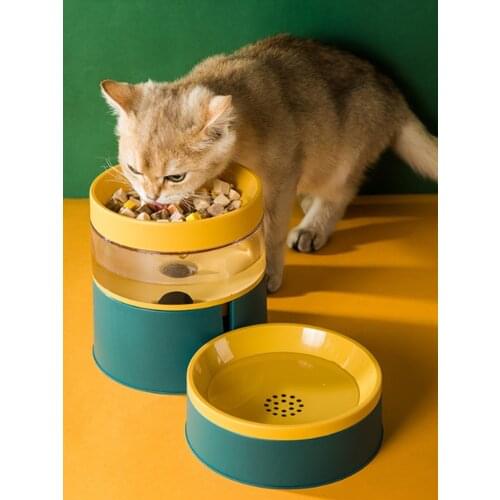 Automatic Drinking Feeder Versatile Space-saving Cat Bow Food Water Holder Pet Grain Bowl Container Dog Feeding Supplies