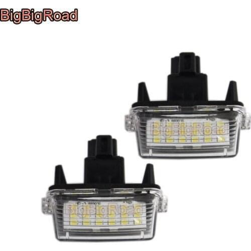 BigBigRoad For Toyota Camry (XV50) 2012~2015 Corolla (E170) / Levin 2013~2015 LED Car License Plate Light Number Frame Lamp