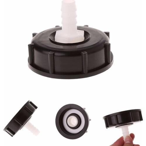 High Quality IBC Tote Tank Food Grade Drain Adapter 2.36" Coarse Thread To 12mm Hose Faucet Valve #1A50897