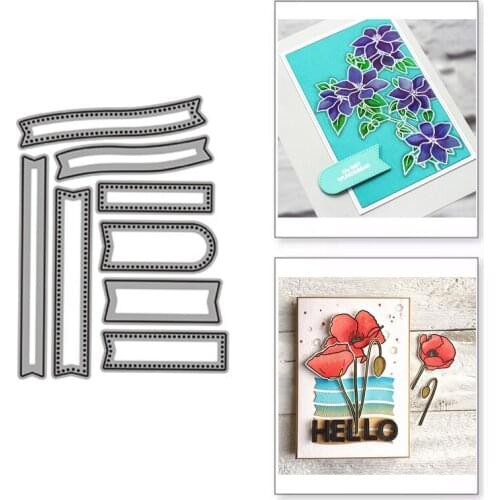 Banner Label Metal Cutting Dies New Dies Scrapbooking Handmade Tools Mold Cut Stencil DIY Card Make Mould Model Craft Decoration