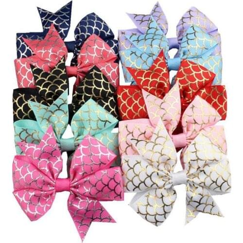 Grosgrain Ribbon Bows Clips Hairpin Girls hair bows Boutique Hair Clip Headware Kids Hair Accessories CHS1004