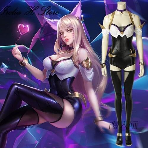 Custom made/size KDA Ahri LOL Cosplay k/da ahri cosplay costume sext jumpsuit