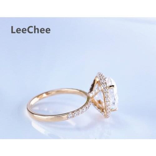 Женские золотые кольца Leechee China At AliExpress