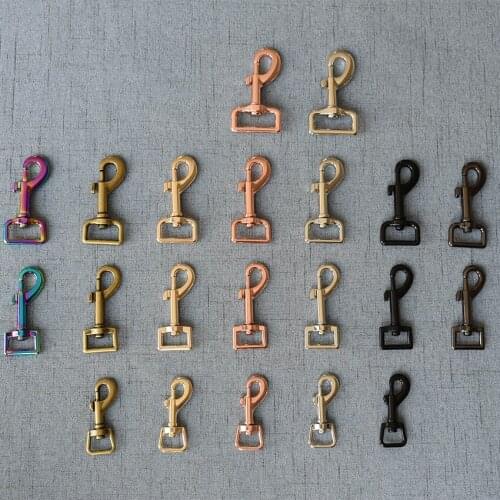 20 Pcs/Pack 15mm 20mm 25mm 32mm LOGO Metal Safety Strong Clips Lobster Clasp Dog Leash Carabiner Snap Hook DIY Key Chain Bag