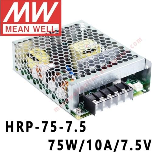 Mean Well HRP-75-7.5 meanwell 7.5V/10A/75W DC Single Output with PFC Function Switching Power Supply online store