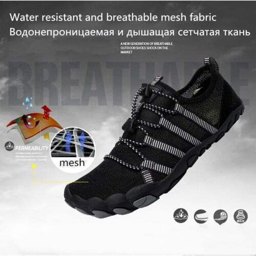 New Summer Water Shoes Men Lace Up Barefoot Toning Shoes Outdoor Walking Jogging Comfortable Quick Dry Beach Diving Sneakers