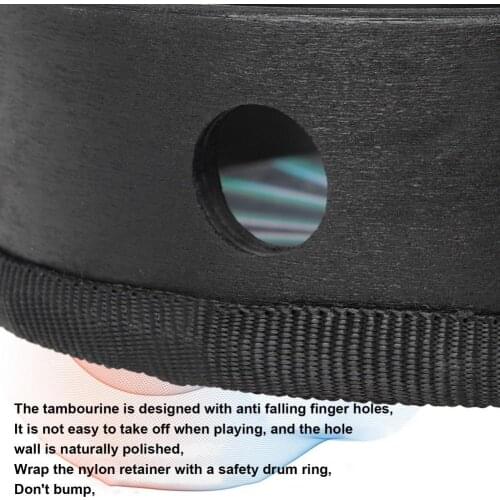 Great Radiant Drum No Odor Multifunctional Portable Radiant Tambourine Handbell Supplies