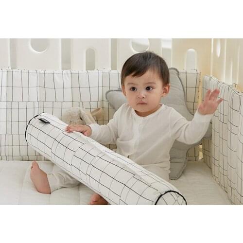 Newborn Pacify Throw Pillow Multi-functional Anti-collision Baby Bed Bumpers Removable Cylindrical Backrest Cushion Pillows