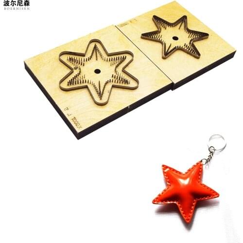 SMVAUON knife starfish pendant DIY can be customized leather die-cut laser machine cutting leather craft pendant jewelry