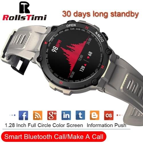 Rollstimi Smart Watch Men Women Heart Rate Monitor Blood Pressure Fitness Tracker Smartwatch Sport wristband Make/receive calls