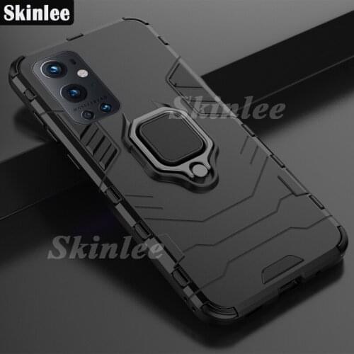 Skinlee For OnePlus 9 Pro Case Shockproof Armor Phone Case Holder Finger Ring Magnetism For One Plus 9 Cover
