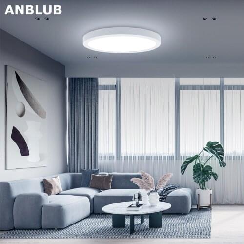 Ultra Thin Round LED Ceiling Lights 6W 9W 18W 36W 48W Led Ceiling Lamps for Living Room Surface Mounted Light Fixture AC 85-265V